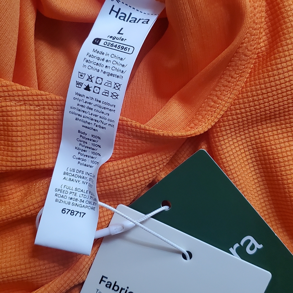 HALARA Vibrant Orange V-Neck Wide Leg Jumpsuit - Picture 3 of 4